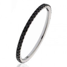 1 Row Diamond Simples Design 925 Silver Ring Jewelry